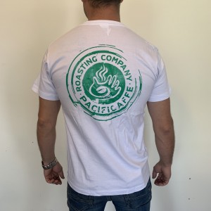 T-shirt - White/Green Logo (M)