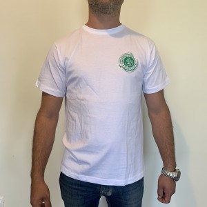 T-shirt - White/Green Logo (L)