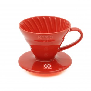 Hario - V60 Coffee Dripper 01 Ceramic/Red VDC-01R