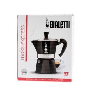 Bialetti - Moka Express Kávéfőző Fekete (3 személyes)