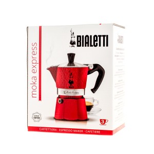 Bialetti - Moka Express 3 Kávéfőző Piros